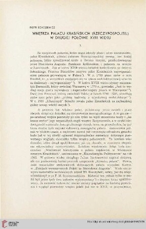 10: Wnętrza pałacu Krasińskich (Rzeczypospolitej) w drugiej połowie XVIII wieku