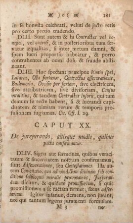 Caput XX. De jurejurando, aliisque modis, quibus pacta confirmantur.