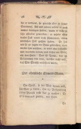 Der christliche Staats-Mann