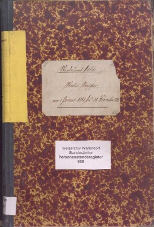 Sterberegister des Standesamtes Oelde von 1883 (Urkunden-Nr. 1-143)