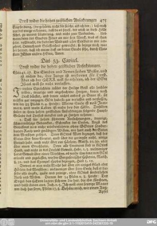 Das 53. Capitel. Trost wider die hohen geistlichen Anfechtungen.