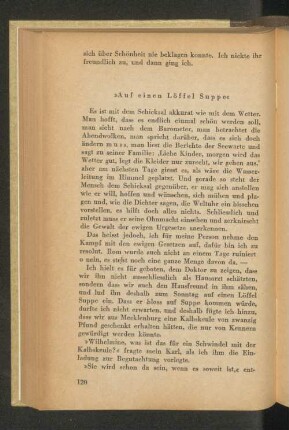 "Auf einen Löffel Suppe"