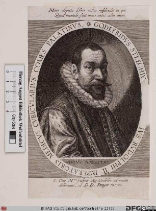 Bildnis Gottfried Versteegh (lat. Godefridus Steeghius)