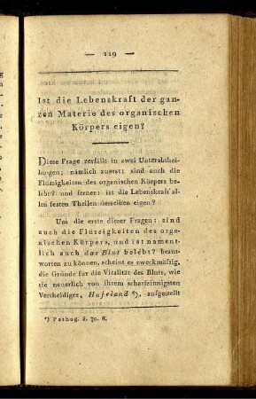 Ist die Lebenskraft der ganzen Materie des organischen Körpers eigen?