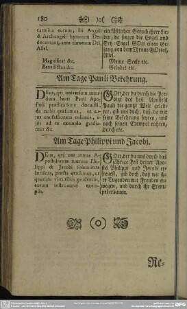 Am Tage Philippi und Jacobi
