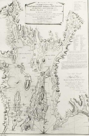 Karte der Bucht von Narraganset (Rhode Island)
