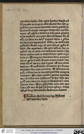 Explicit Crisostimus super Miserere mei deus, deo laus.