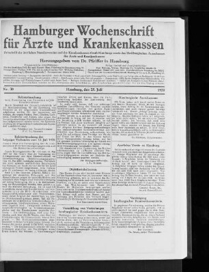 Ärztlicher Verein zu Hamburg.