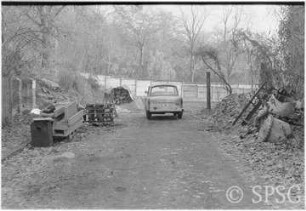 Mauerfall, Potsdam, Klein Glienicke / Griebnitzsee, Grenzanlage, Trabant.