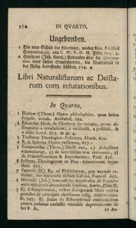 354-362, Libri Naturalistarum ac Deistarum cum refutationibus