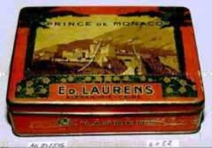 Blechdose für 100 Stück Zigaretten "'PRINCE DE MONACO' ED. LAURENS ALEXANDRIE - CAIRE"