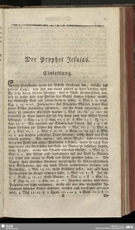 Der Prophet Jesaias