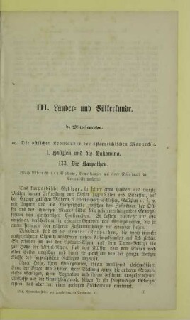 I. Galizien und die Bukowina