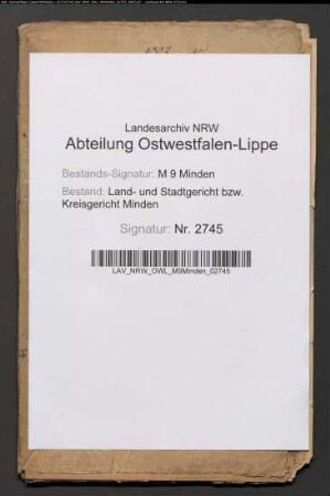 Erblasser: Wehdeking, Charlotte Louise, geb. Kaup: