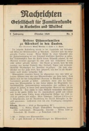 3. Jahrgang, Nr. 4, Oktober 1928