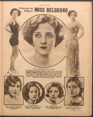 Concurso de belleza: Miss Belgrano [Fotografías]