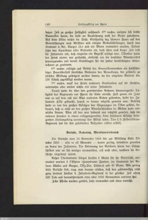 Verluste, Nachersatz, Munitionsverbrauch