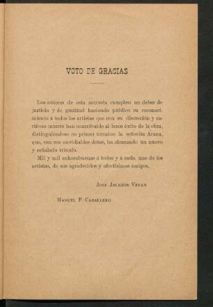 Voto de gracias