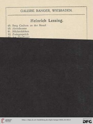 Heinrich Lessing (Nr. 49-53)