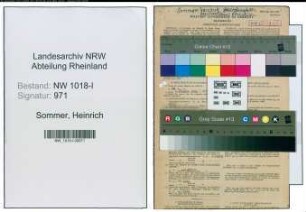 Entnazifizierung Heinrich Sommer , geb. 04.05.1892 (Beamter)