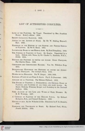 List of authorities consulted