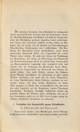 Die Oxydation von Haloidsalzen : Leipz. Inaug. Dissert.