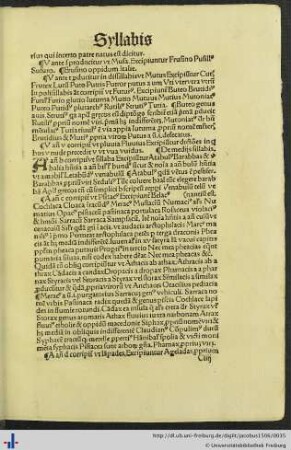 De mediis Syllabis