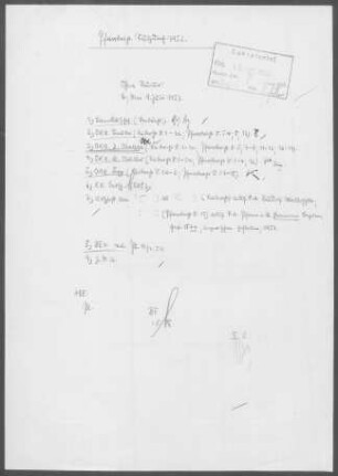 Sulzdorf mit Oberscheffach: Visitationsbericht mit Pfarrbericht 1952