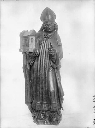 Heiliger Bischof mit Kirchenmodell