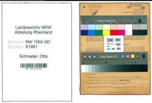 Entnazifizierung Otto Schroeter, geb. 01.06.1895 (Vollzugsbeamter)