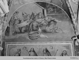 Freskenzyklus mit mariologischen Szenen : Geburt Mariens