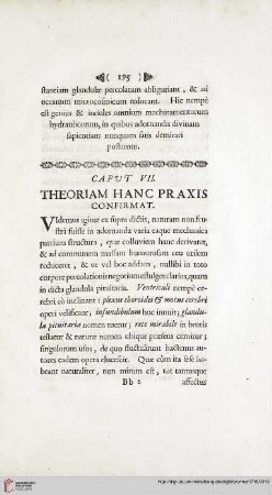 Caput VII: Theoriam hanc praxis confirmat