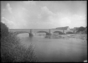 Neckarbrücke Neckartenzlingen Ansicht von Juli 1927