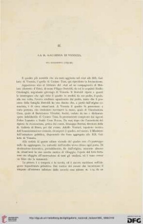 3.1895/96: La R. Galleria di Venezia : suo incremento (1895-96)