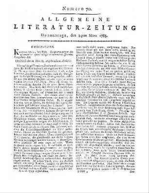 Almanach für Dichter und schöne Geister. Auf das Jahr 1785. [Augsburg: Klett] 1785