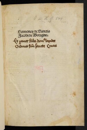 Sermones de sanctis