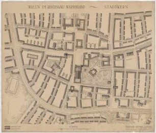 Generalbebauungsplan Welun: Stadtkern Lageplan 1:1000