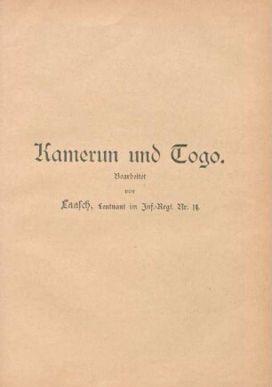 Kamerun und Togo