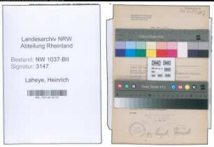 Entnazifizierung Heinrich Laheye , geb. 03.04.1909 (Schuhmacher)