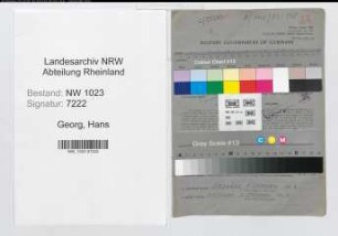 Entnazifizierung Hans Georg , geb. 06.07.1898 (Buchhalter)