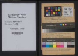Entnazifizierung Josef Hollmann , geb. 06.03.1892 (Dreher)