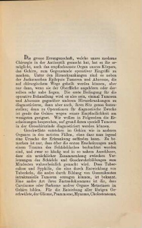 Zur Symptomatologie der Tumoren der Grosshirnrinde ...