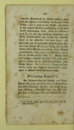 Erbauung Bagdad's