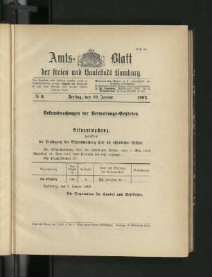 No. 6. 10. Januar. 1902.