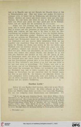 Goethes Lyrik, [1]