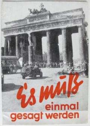 Illustrierte Propagandaschrift der SED zum Wiederaufbau in Berlin
