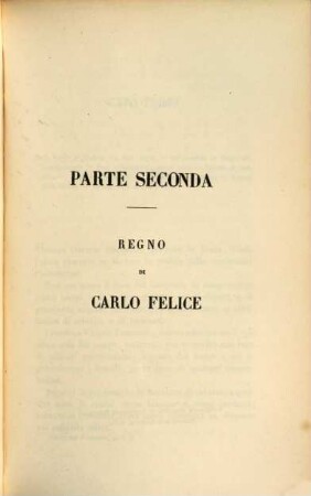Storia del Piemonte dal 1814 ai giorni nostri, 2. Regno di Carlo Felice