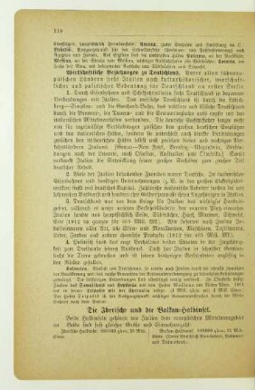 Die Iberische und die Balkan-Halbinsel