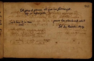 Haeberlin, Johann Jacob. Jena, 20.11.1701.