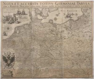 Karte von Deutschland, 1:350 000, Kupferstich, 1659